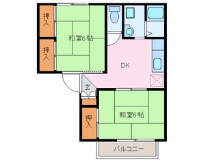 サンハイツ潤の物件間取画像